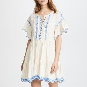 FREE PEOPLE NWT Santiago Embroidered Mini Dress Size XS